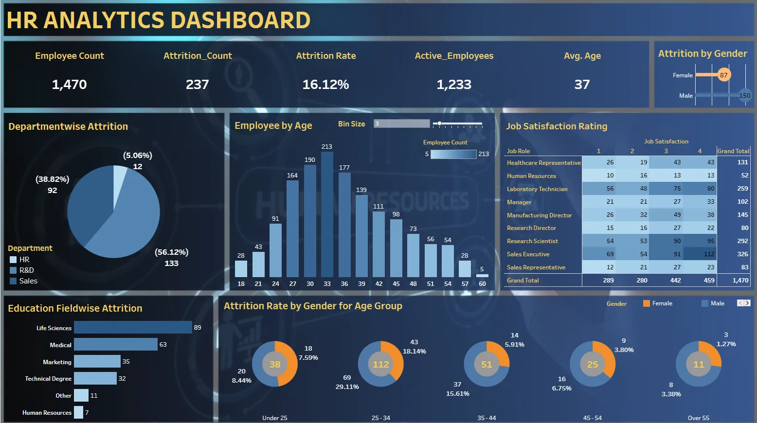 Andrew Shiroma's Tableau HR Dashboard.